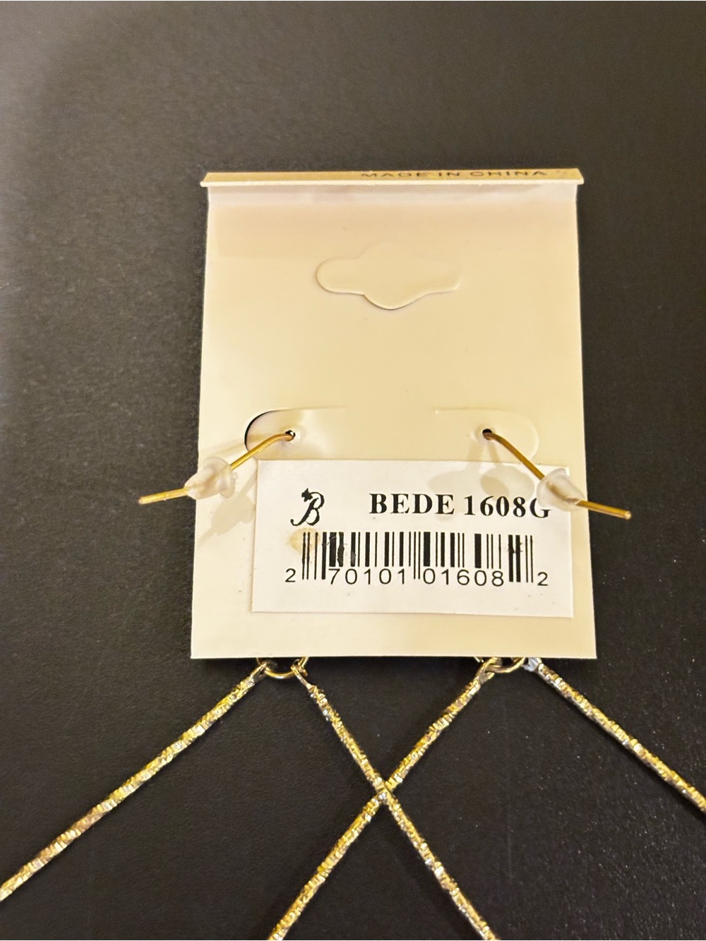 Gold "Bad" Script Name Necklace - Picture 6 of 7